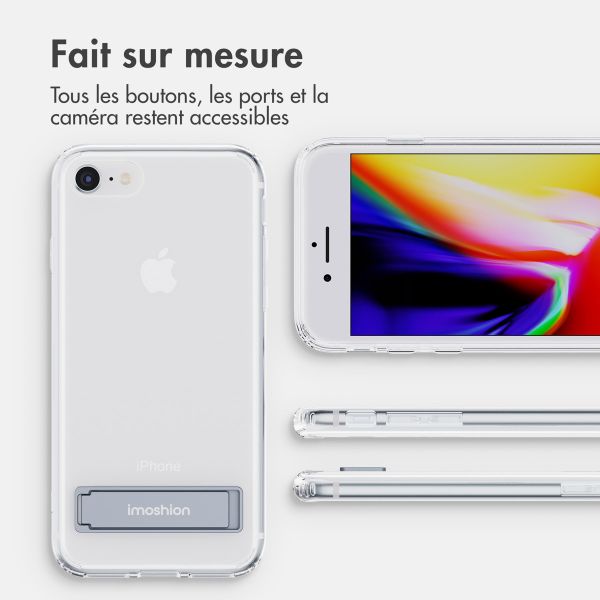imoshion Coque Stand Apple iPhone SE (2022 / 2020) / 8 / 7 - Transparent