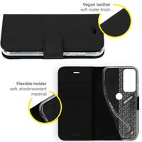 Accezz Étui de télephone Wallet Motorola Moto G60 - Noir