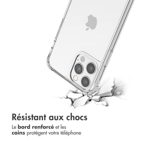 imoshion Coque avec dragonne + bracelet Apple iPhone 12 (Pro) - Perles Cœurs