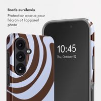 Selencia Coque arrière Vivid avec MagSafe Samsung Galaxy S26 FE - Dream Swirl Chocolate