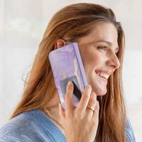 imoshion Étui de télephone portefeuille Design Samsung Galaxy A41 - Purple Marble