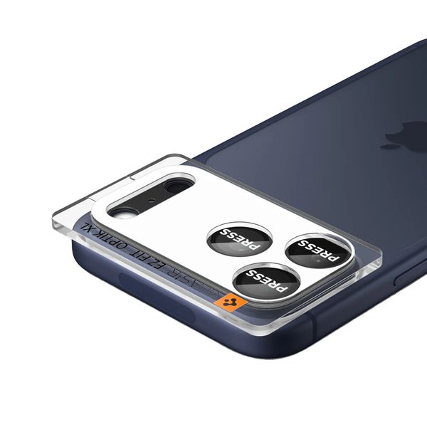 Spigen GLAStR EZ Fit Optik protection caméra pour Apple iPhone 17 Pro Max - Black