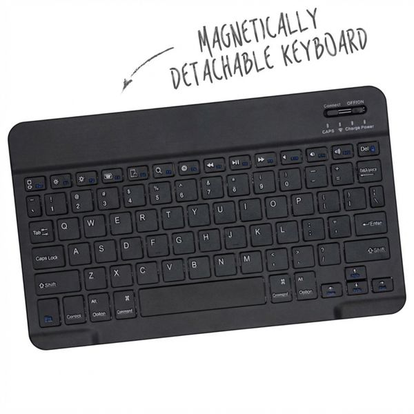 Accezz Étui de tablette Bluetooth Clavier Samsung Galaxy Tab S10 Plus / Tab S9 FE Plus / Tab S9 Plus - QWERTY / NL - Noir