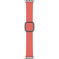 Apple Bracelet Leather Band Modern Buckle Apple Watch | 38/40/41/42 mm - Taille L - Pink Citrus