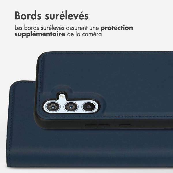 Accezz Premium Leather 2 in 1 Wallet Bookcase Samsung Galaxy A54 (5G) - Bleu foncé