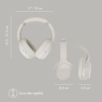 Selencia Casque sans fil Urban Play - Réduction active du bruit (ANC) - Avec étui de rangement - Melody Mist