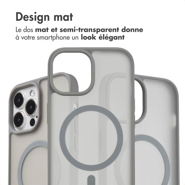 imoshion Coque Color Guard avec MagSafe Apple iPhone 13 Pro Max - Gris