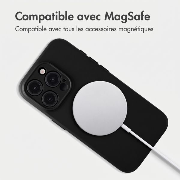 Accezz Coque Grip avec MagSafe Apple iPhone 15 Pro - Noir