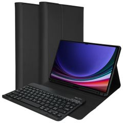 Accezz Étui de tablette portefeuille Bluetooth Clavier Samsung Galaxy Tab S9 11.0 pouces - AZERTY / FR - Noir