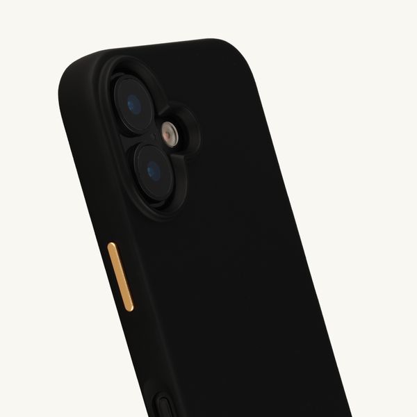 Selencia Coque arrière Rivièra avec MagSafe avec crochets amovibles Apple iPhone 16 - Velvet Black