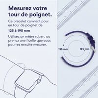 Apple Bracelet en nylon tressé Apple Watch | 38/40/41/42 mm - White Pearl
