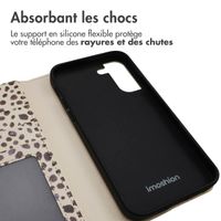 imoshion Étui de télephone portefeuille Design Samsung Galaxy S21 FE - Black And White Dots