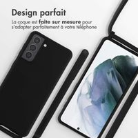 imoshion Coque en silicone avec cordon Samsung Galaxy S21 - Noir