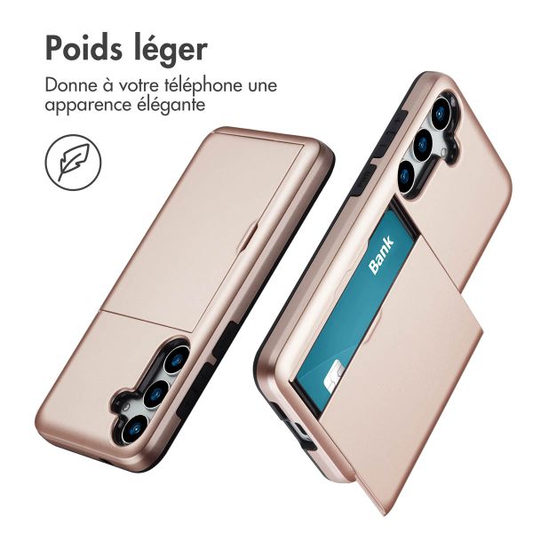 imoshion Coque arrière avec porte-cartes Samsung Galaxy S25 Plus - Rose Doré