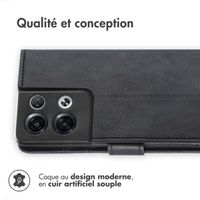 imoshion Étui de télephone portefeuille de luxe Oppo Reno 8 Pro 5G - Noir