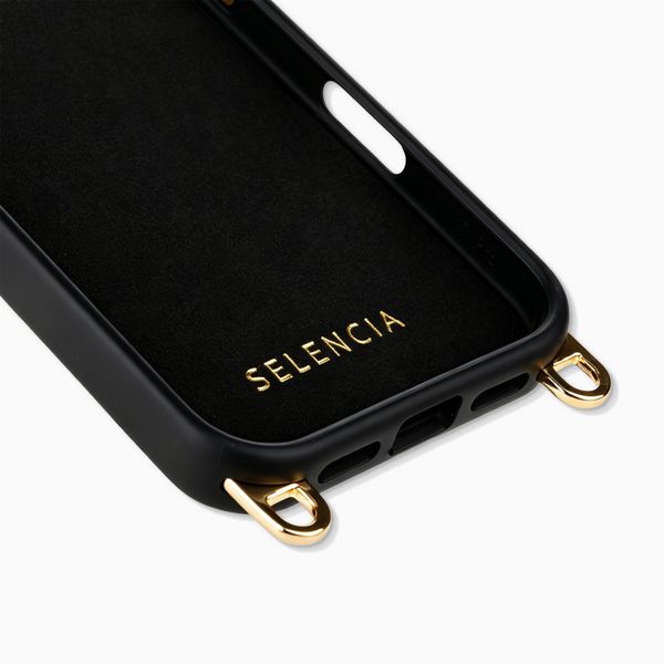 Selencia Coque arrière Rivièra avec MagSafe avec crochets amovibles Apple iPhone 17 Pro Max - Velvet Black