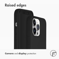 Accezz Coque Liquid Silicone Apple iPhone 13 Pro - Noir