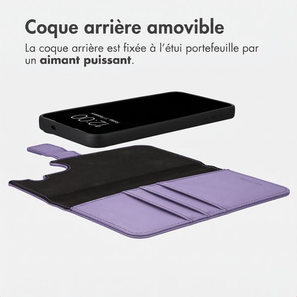 imoshion Étui portefeuille luxe 2-en-1 amovible Samsung Galaxy S26 FE - Violet