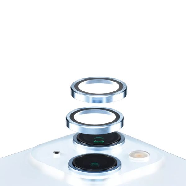 PanzerGlass Protection Caméra Hoops Optic Rings Apple iPhone 15 / 15 Plus - Blue