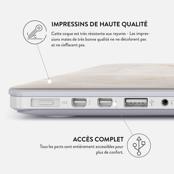 Burga Coque Rigide Apple MacBook Air 13 pouces (2022 / 2024 M3 / 2025 M4 / 2026 M5) - Vanilla Sand