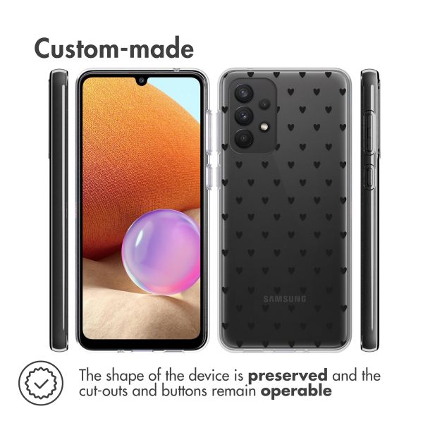imoshion Coque Design Samsung Galaxy A33 - Hearts All Over Black