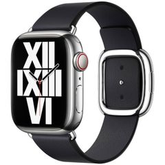 Apple Bracelet Leather Band Modern Buckle Apple Watch | 38/40/41/42 mm - Taille M - Midnight