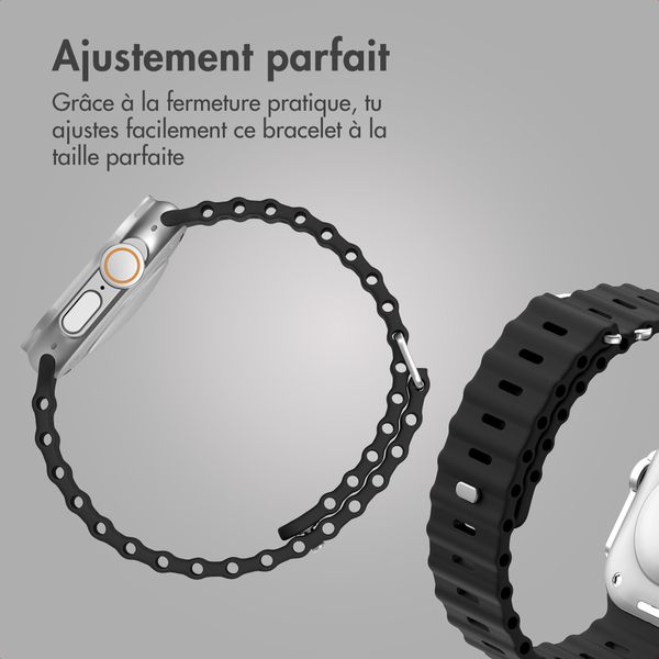 Accezz Bracelet Ocean Apple Watch | 44/45/46/49 mm - Noir