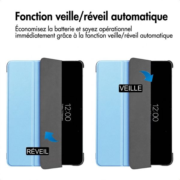 imoshion Coque tablette Trifold Apple iPad Air 11 pouces (2026) M4 / (2025) M3 / (2024) M2 / Air 5 (2022) / Air 4 (2020) - Bleu clair