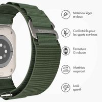 imoshion Bracelet en nylon Alpine Apple Watch | 44/45/46/49 mm - Vert