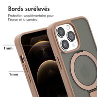 Accezz Coque Ring Stand avec MagSafe Apple iPhone 13 Pro - Marron