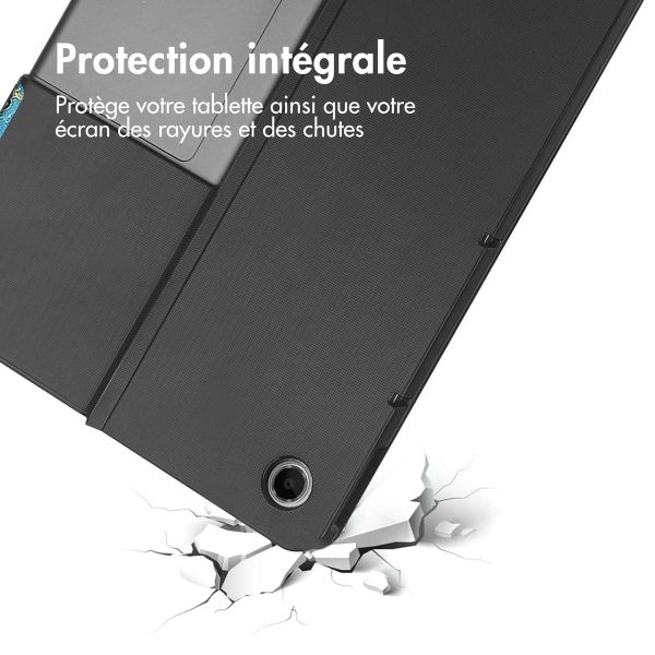 imoshion Étui de télephone portefeuille Design Lenovo Tab Plus - Green Plant