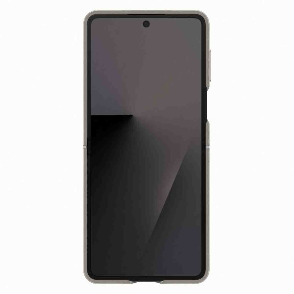 Samsung Original Coque KindSuit en Cuir Végan Samsung Galaxy Z Flip 7 - Taupe