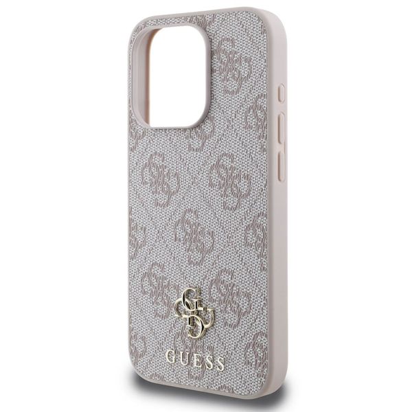 Guess Coque 4G Metal Logo MagSafe Apple iPhone 15 Pro Max - Rose