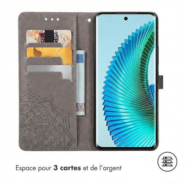 imoshion Etui de télephone Mandala Honor Magic 6 Lite - Gris