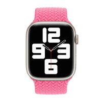 Apple Bracelet Solo tressé Apple Watch | 44/45/46/49 mm - Taille 7 - Flamingo