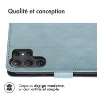 imoshion Étui de télephone portefeuille de luxe Samsung Galaxy S25 Ultra - Bleu clair