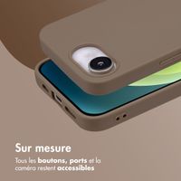 imoshion Coque Couleur Apple iPhone 17e / 16e - Marron
