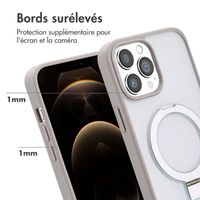 Accezz Coque Ring Stand avec MagSafe Apple iPhone 13 Pro Max - Gris
