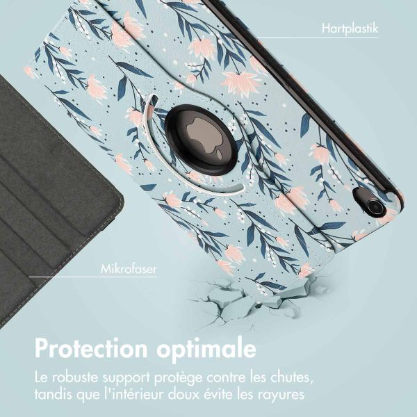 imoshion Coque tablette Design rotatif à 360° Apple iPad Air 5 (2022) / Air 4 (2020) - Flowers