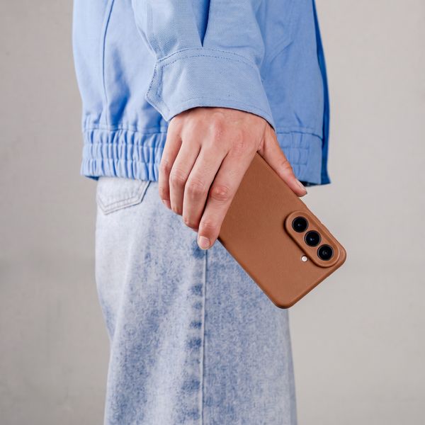 imoshion Coque arrière Texture Samsung Galaxy S26 Ultra - Marron