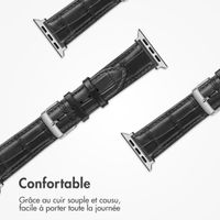 imoshion Bracelet cuir crocodile Apple Watch | 38/40/41/42 mm - Noir