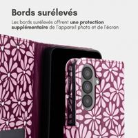 imoshion Étui de télephone portefeuille Design Samsung Galaxy A57 (5G) - Bloom Love Blush