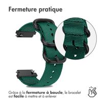 imoshion Bracelet robuste en nylon  - Connexion universelle 20 mm - Vert foncé