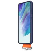 Samsung Original Coque en silicone Ring Samsung Galaxy S21 FE - Bleu foncé