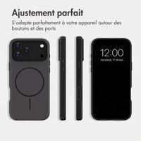 imoshion Coque arrière Color avec Thin MagSafe Ring Apple iPhone 18 Pro / 17 Pro - Noir