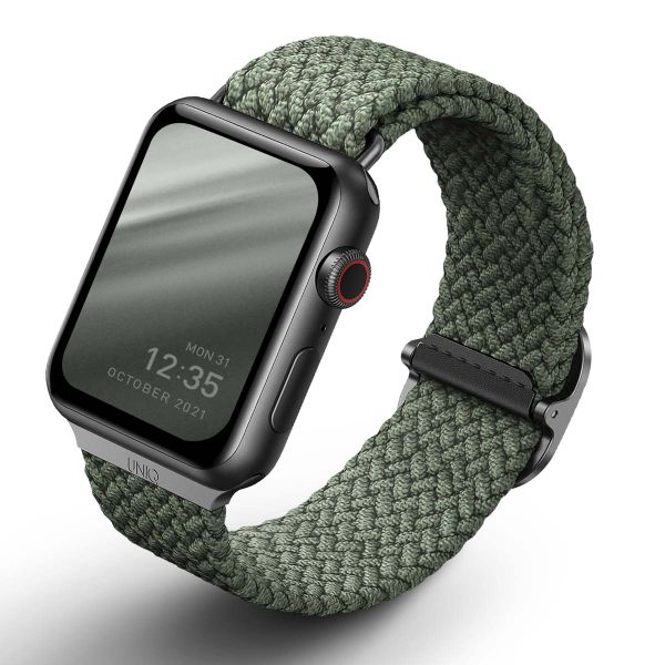 Uniq Bracelet tressé Aspen Apple Watch | 44/45/46/49 mm - Cypress Green