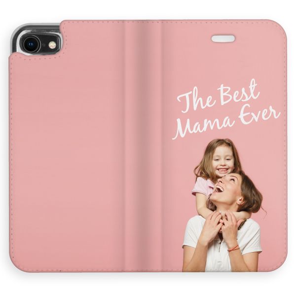 Concevez votre propre housse portefeuille Apple iPhone SE (2022 / 2020) / 8 / 7 / 6(s) - Blanc