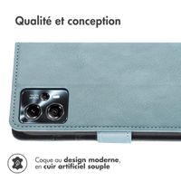 imoshion Étui de télephone portefeuille de luxe Motorola Moto G13 / G23 - Bleu clair