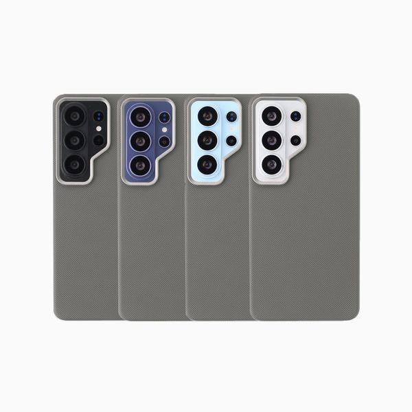 Accezz Coque arrière Mesh avec MagSafe Samsung Galaxy S26 Ultra - Gris foncé