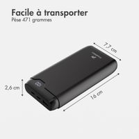 imoshion Batterie externe - 27.000 mAh - Quick Charge et Power Delivery - 30W - Noir